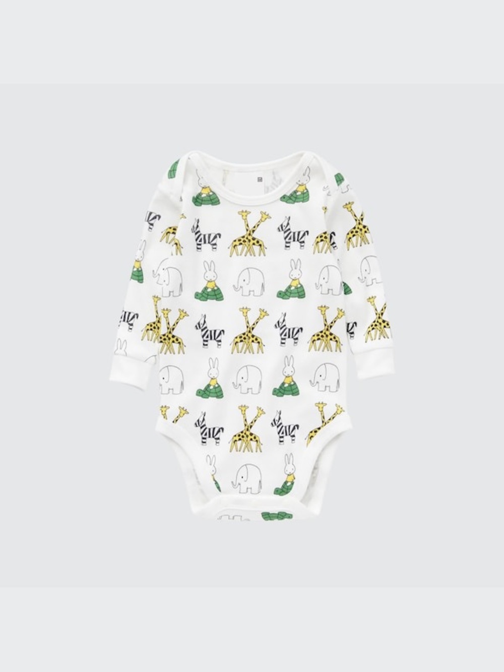 UNIQLO x Miffy Picture Book Long Sleeve Bodysuit Miffy at the Zoo 6-12M